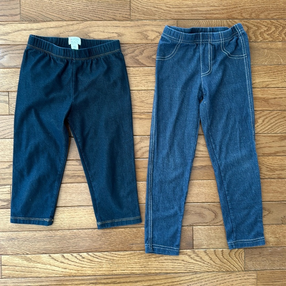 💙💙 Children’s place carters girls leggings blue size 5 pants bundle euc